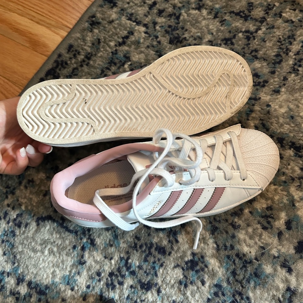 Adidas Superstars. Size 6. Too small.